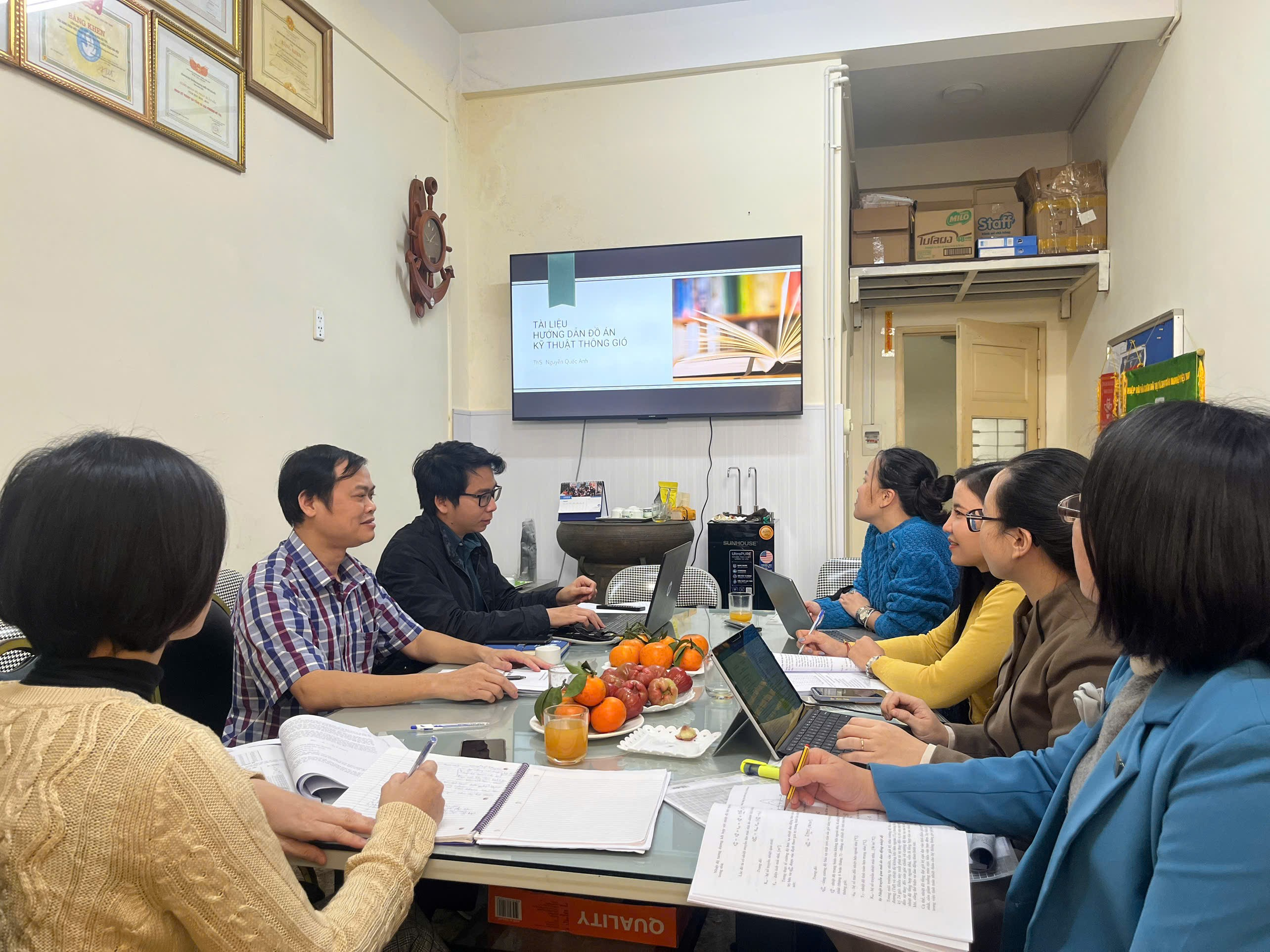 Hội đồng khoa học kỹ thuật chuyên ngành nghiệm thu cấp cơ sở sách phục vụ đào tạo: Hướng dẫn đồ án Kỹ thuật thông gió